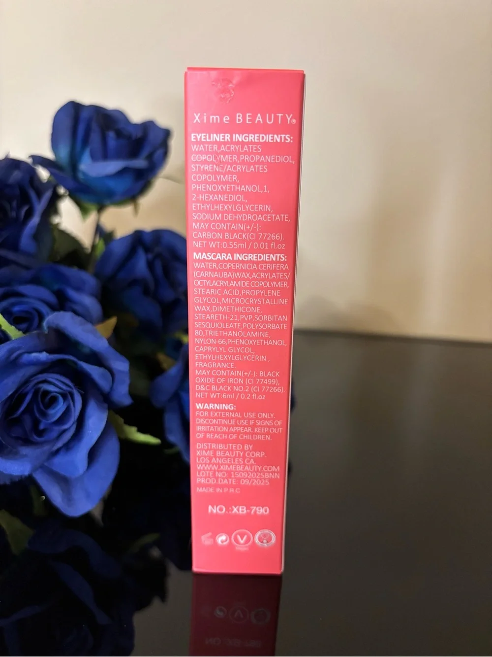 NWT Xime Beauty Line & Lash 2-in-1 Volume Mascara and Liner - Black